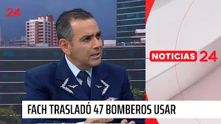 FACH trasladó 47 bomberos usar para apoyar en Venezuela | 24 Horas TVN Chile