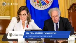 OEA News: OEA firma acuerdos para observar las elecciones generales en Panamá. 11 de abril de 2024,