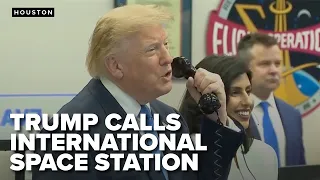 Trump calls International Space Station, honors Artemis II astronauts