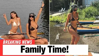 Kim Kardashian Goes Paddleboarding With Niece Penelope During Getaway