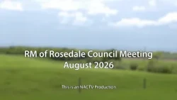 RM of Rosedale Council Meeting - August 2026
