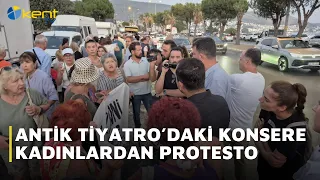 PROTEST BY WOMEN AGAINST CONCERT AT THE ANCIENT THEATER