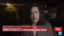 Series of blasts heard in Jerusalem as sirens sound all over Israel • FRANCE 24 English