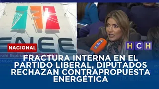 Fractura interna en el Partido Liberal, diputados rechazan contrapropuesta energética