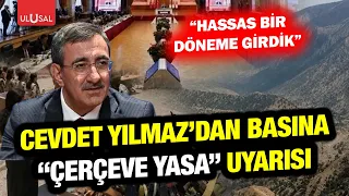 Vice President Cevdet Yılmaz makes a statement on the framework law! "We have entered a sensitive...