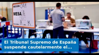 VIDEO: Spain's Supreme Court provisionally suspends the Grandchildren Law electoral census, with ...
