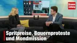 Spritpreise, Bauernproteste und Mondmission | KRONE ZU MITTAG