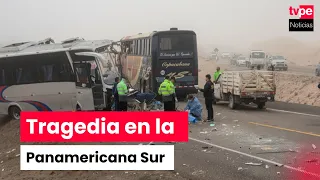 Triple collision on the Pan-American Highway South leaves 5 dead and more than 10 injured in Tacna