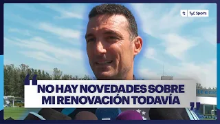 SCALONI: "THE BLOW OF NOT WINNING THE WORLD CUP WAS HARD"