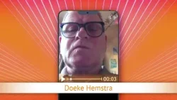 TV Oranje app videoboodschap - Doeke Hemstra TV Oranje app videoboodschap - Doeke Hemstra