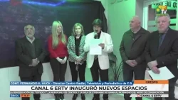 Cont Fernando A Huck Marcelo Cerutti   Canal 6 ERTV inauguró nuevos espacios