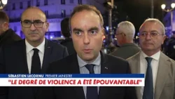 Sébastien Lecornu: "The level of violence was appalling"