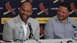 Full Press Conference: Albert Pujols and Yadier Molina discuss Cardinals Hall of Fame indcution