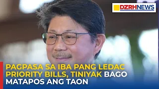 Pagpasa sa iba pang LEDAC priority bills, tiniyak bago matapos ang taon