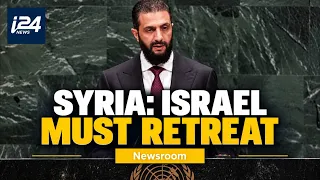 Syria's al-Sharaa at UNGA:  Golan will remain Syrian territory, any attempts will be thwarted