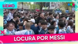 Una multitud de hinchas argentinos palpitan el ÚLITMO PARTIDO de Leo Messi | #CortaPorLozano