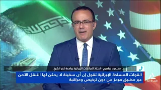 د. مسعود إبراهيم : العقيدة الإيرانية تتسم بالكثير من العناد بشأن مضيق هرمز
