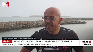 Le Marocain Ichem Zaher à l´assaut d´un record du monde de natation en eau libre