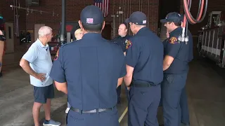 Man impaled on metal post reunites with Spokane firefighters who saved his life