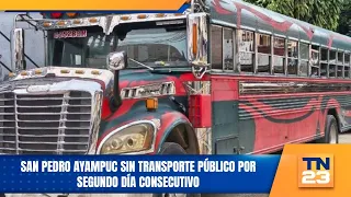 San Pedro Ayampuc without public transportation for the second consecutive day