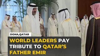Qatar mourns Father Emir Sheikh Hamad bin Khalifa Al Thani as world leaders pay tribute in Doha