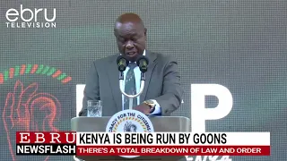 Gachagua Claims Kenya Is in a State of Lawlessness and Anarchy. #ebrunews
