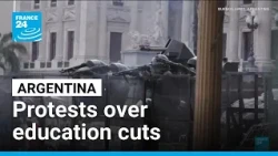 Argentine demonstration over education cuts ends in clashes • FRANCE 24 English