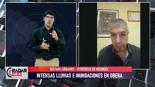 RADAR NEA - LLUVIAS E INUNDACIONES EN MISIONES - GUSTAVO AÑIBARRO, PERIODISTA DE CANAL 12