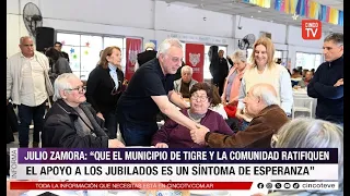 Julio Zamora reaffirms municipality's support for retirees in Tigre