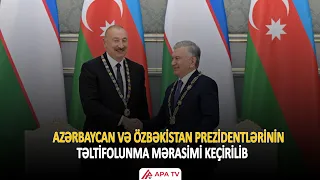Daşkənddə Azərbaycan və Özbəkistan prezidentlərinin təltifolunma mərasimi | APA TV