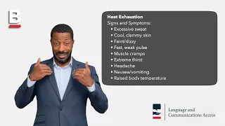 Know the signs of heat related illnesses