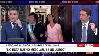 🔴 MILEI ADDRESSED THE CONTROVERSY OVER THE FALKLANDS FLAG: THE FEINMANN AND ROSSI HANDOFF