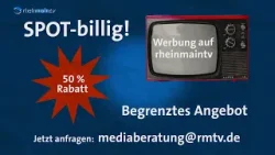 SPOT-billig - 50 % Rabatt auf Spots, Fernsehwerbung und Produktion in Frankfurt, Rhein-Main-Gebiet