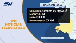Se registró un sismo en Loja esta madrugada  | Noticias Televistazo | Ecuavisa