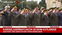 Kardeş Azerbaycan'da 29 Ekim Kutlaması