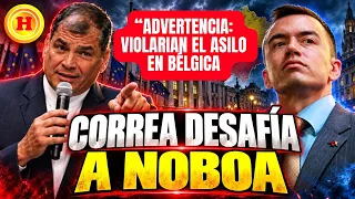 Rafael Correa Advierte Atentado: "Son Capaces De Desviar Mi Avión O Invadir Mi Asilo"