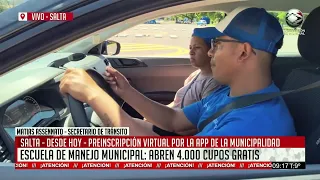 Abren 4.000 cupos gratuitos para la Escuela de Manejo Municipal de Salta