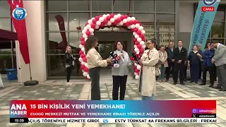 15 bin kişilik yeni yemekhane!