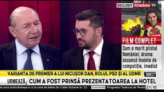 Băsescu shames USR: "It’s an aggressive party, they don't love the country, they only love themse...