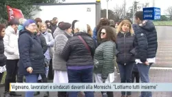 Vigevano, lavoratori e sindacati davanti alla Moreschi: "Lottiamo tutti insieme"