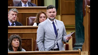 Rufián says he would put Felipe VI "at the very least" in front of a referendum
