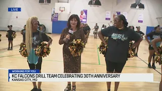 KC Marching Falcons celebrating 30 years