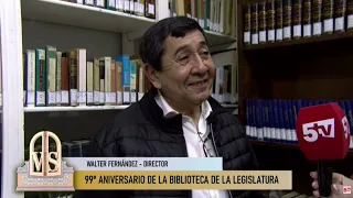 WALTER FERNÁNDEZ CONTÓ SOBRE LOS 99 AÑOS DE LA BIBLIOTECA DE LA  LEGISLATURA