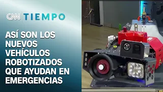 Atraviesa agua y humo denso: Rosenbauer presenta nuevo vehículo robotizado para combatir emergencias