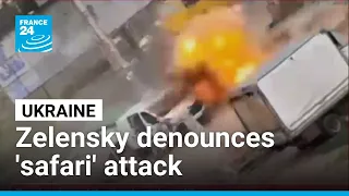 Russian drone hits street vendor in Kherson, Zelensky denounces ‘safari’ attack • FRANCE 24