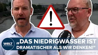 RHINE WATER LEVELS CONTINUE TO DROP: "This will get more expensive – in the end, for consumers too!"