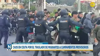 Chaos in Ceuta due to migrant transfers to temporary camps │N8:30│09-26-18