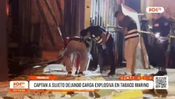 Trujillo: captan a sujeto dejando carga explosiva en Tabaco Marino