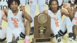 Hall High School takes state championship after defeating Mills in Class 4A Boys Basketball Hall High School takes state championship after defeating Mills in Class 4A Boys Basketball