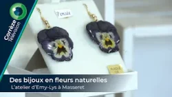 Des bijoux en fleurs naturelles : L’atelier d’Emy-Lys à Masseret